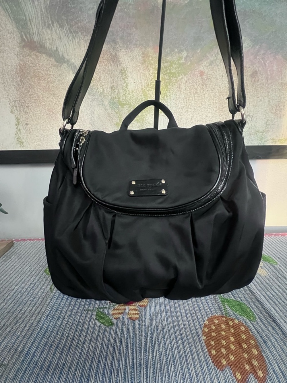 Kate Spade Black Nylon Randi Shoulder Bag